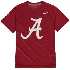 Youth Nike Crimson Alabama Crimson Tide Logo Legend Dri-FIT T-Shirt