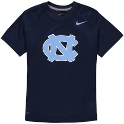 Youth Nike Navy North Carolina Tar Heels Logo Legend Dri-FIT T-Shirt
