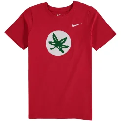 Youth Nike Scarlet Ohio State Buckeyes Alternate Logo Cotton T-Shirt