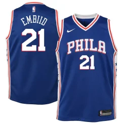 Youth Nike Joel Embiid Royal Philadelphia 76ers Swingman Jersey - Icon Edition