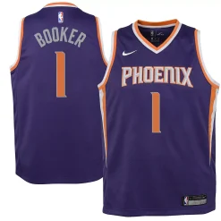 Youth Nike Devin Booker Purple Phoenix Suns Swingman Jersey - Icon Edition