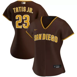 Women's Nike Fernando Tatís Jr. Brown San Diego Padres Road Replica Player Jersey
