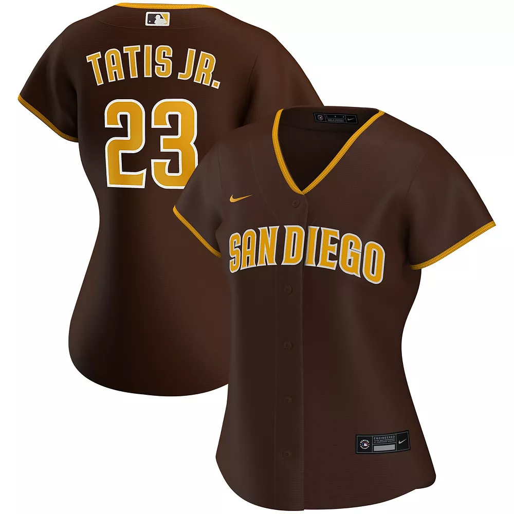 Women's Nike Fernando Tatís Jr. Brown San Diego Padres Road Replica Player Jersey