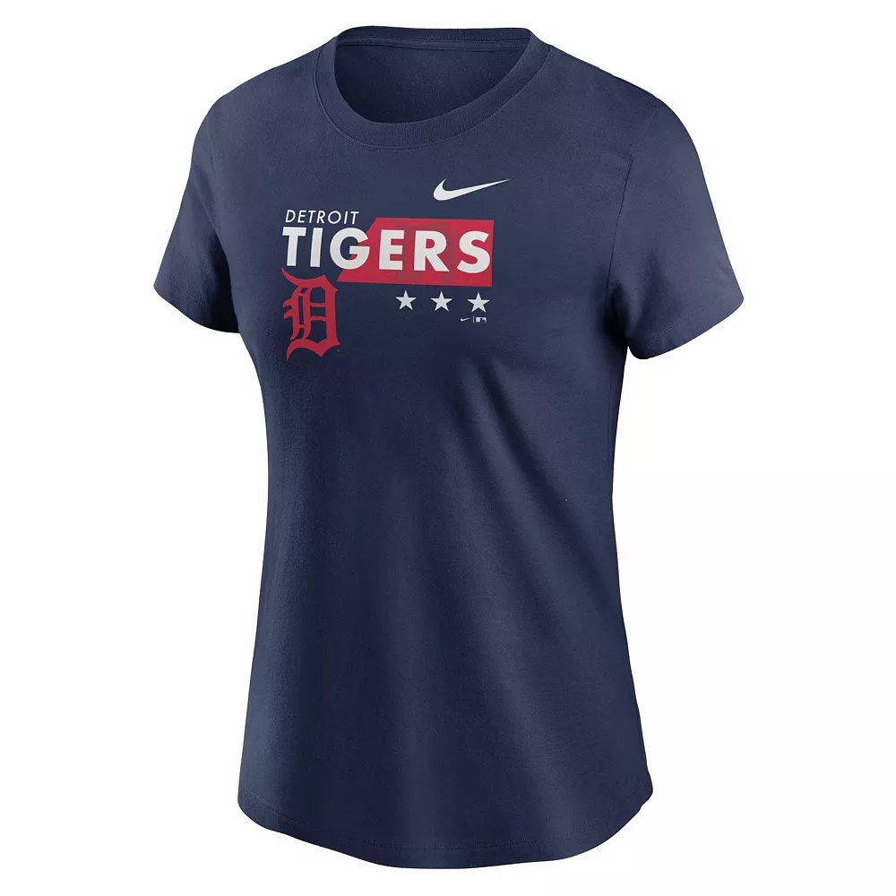 Women's Nike Navy Detroit Tigers Americana T-Shirt - Image 3