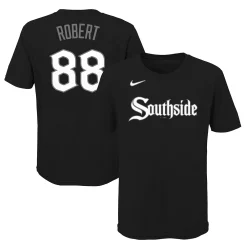 Youth Nike Luis Robert Black Chicago White Sox 2021 City Connect Name & Number T-Shirt