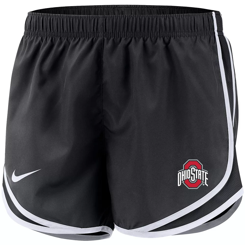 Women's Nike Black Ohio State Buckeyes Team Tempo Performance Shorts - Image 3