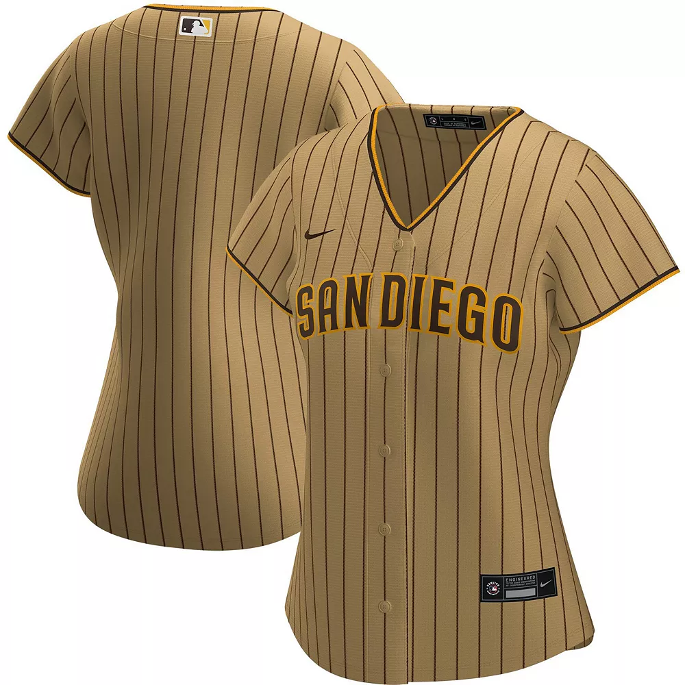 Women's Nike Tan San Diego Padres Alternate Replica Team Jersey - Image 2