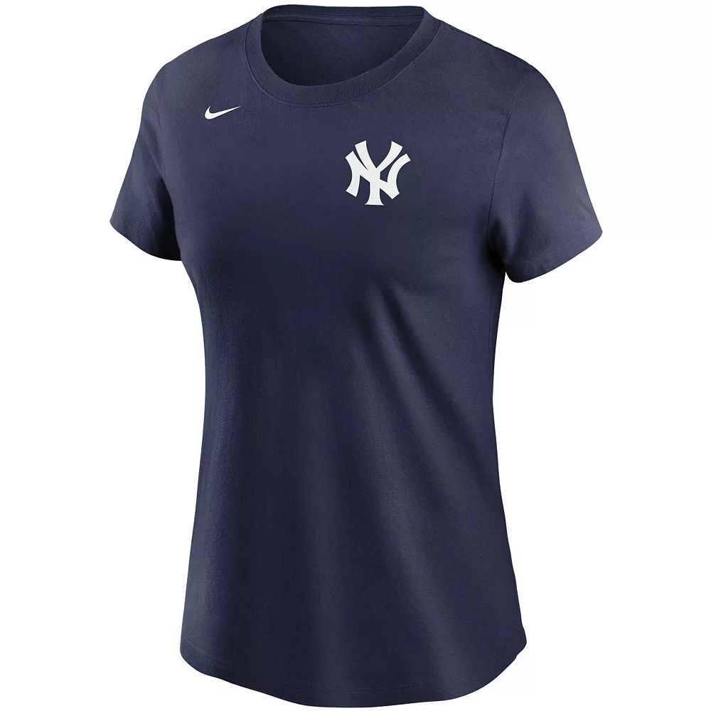 Women's Nike Aaron Judge Navy New York Yankees Name & Number T-Shirt - Image 3