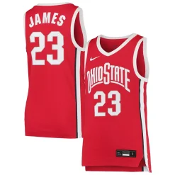 Youth Nike LeBron James Scarlet Ohio State Buckeyes Replica Basketball Jersey