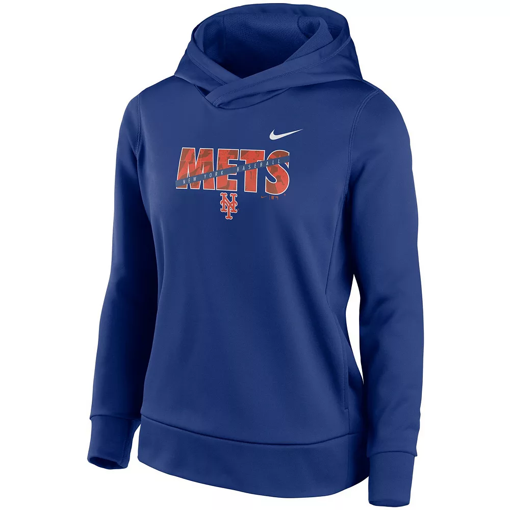 Women's Nike Royal New York Mets Club Angle Performance Pullover Hoodie - Image 3