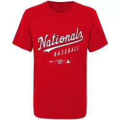 Youth Nike Red Washington Nationals Early Work Tri-Blend T-Shirt