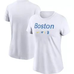 Women's Nike White Boston Red Sox 2021 City Connect Wordmark T-Shirt