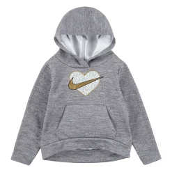 Toddler Girl Nike Leopard Print Fleece High Low Pullover Hoodie