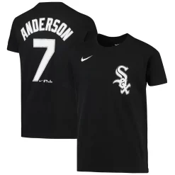 Youth Nike Tim Anderson Black Chicago White Sox Player Name & Number T-Shirt