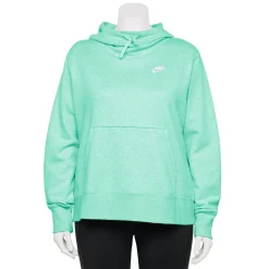Plus Size Nike Sportswear Club Fleece Funnel-Neck Hoodie