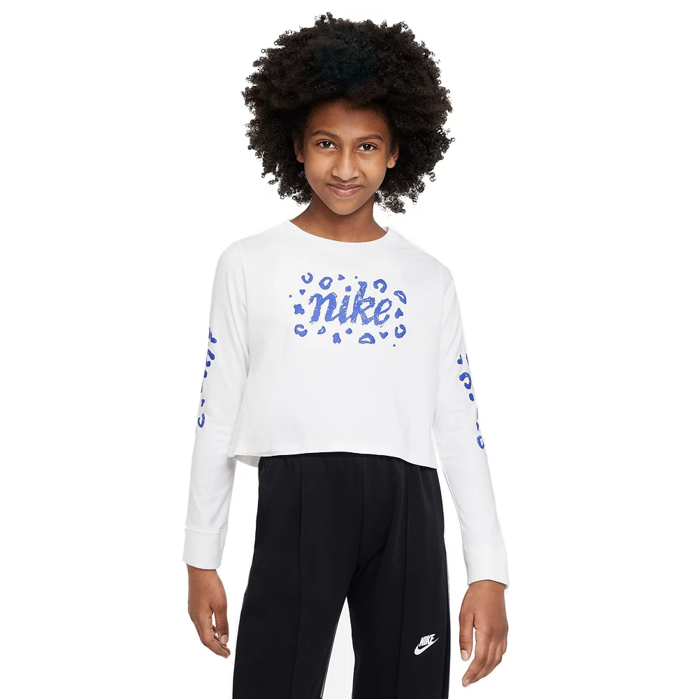 Girls 7-16 Nike Icon Clash Cropped Tee
