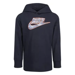 Boys 4-7 Nike Camo Logo Long Sleeve Hooded Graphic Tee