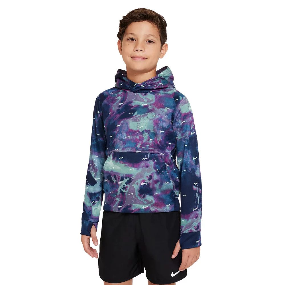 Boys 8-20 Nike Therma-FIT Printed Pullover Hoodie