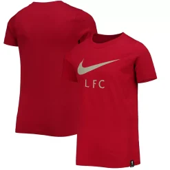 Youth Nike Red Liverpool Swoosh T-Shirt