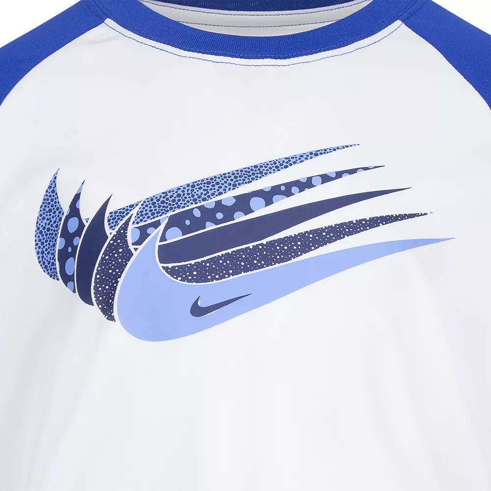 Boys 4-7 Nike Swoosh Repeat Raglan Graphic Tee - Image 3