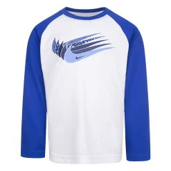 Boys 4-7 Nike Swoosh Repeat Raglan Graphic Tee