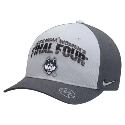Women's Nike Gray UConn Huskies 2022 NCAA Women's Basketball Tournament March Madness Final Four Regional Champions Locker Room Classic 99 Adjustable Hat