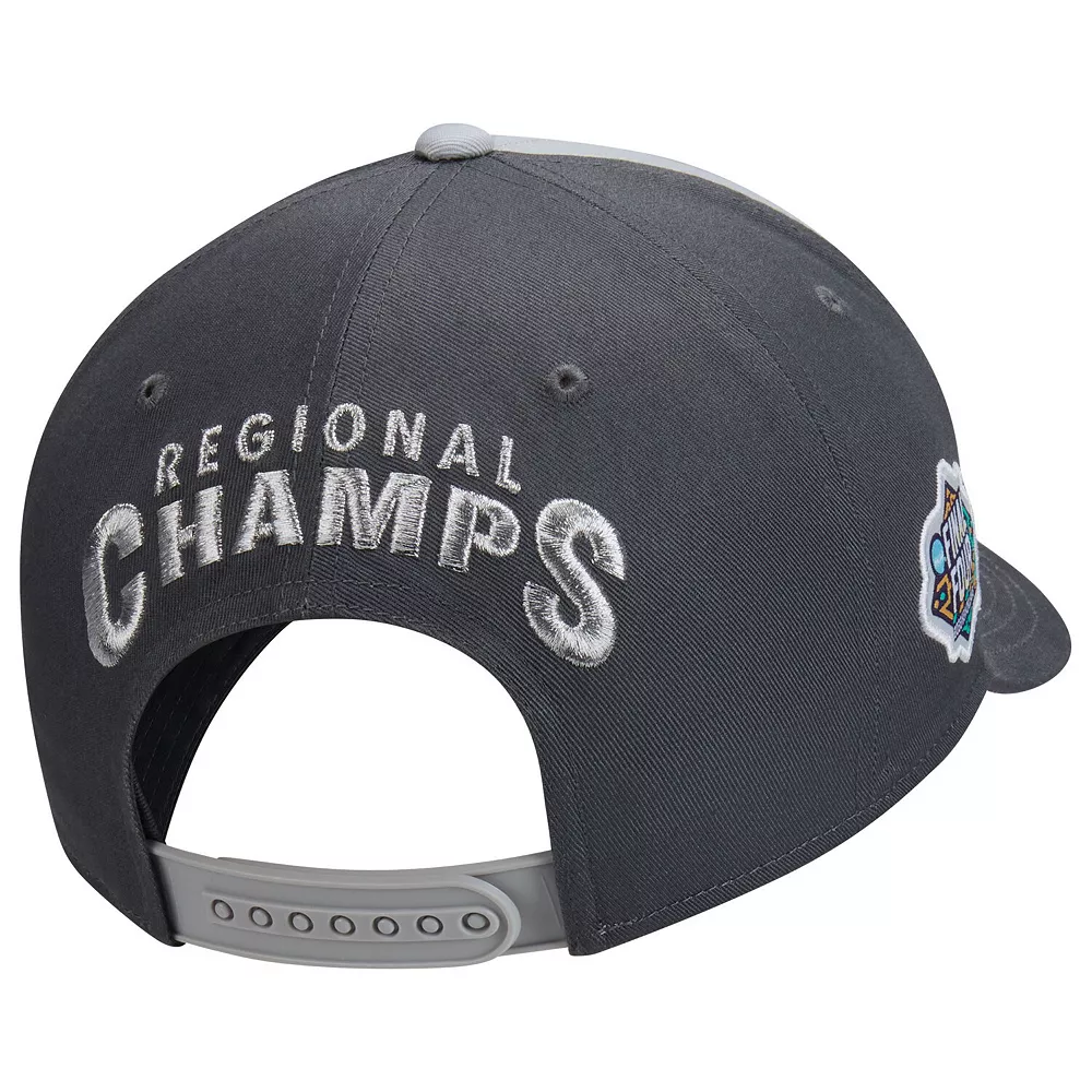Women's Nike Gray UConn Huskies 2022 NCAA Women's Basketball Tournament March Madness Final Four Regional Champions Locker Room Classic 99 Adjustable Hat - Image 3