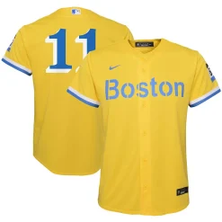 Youth Nike Rafael Devers Gold Boston Red Sox 2021 City Connect Replica Player Jersey