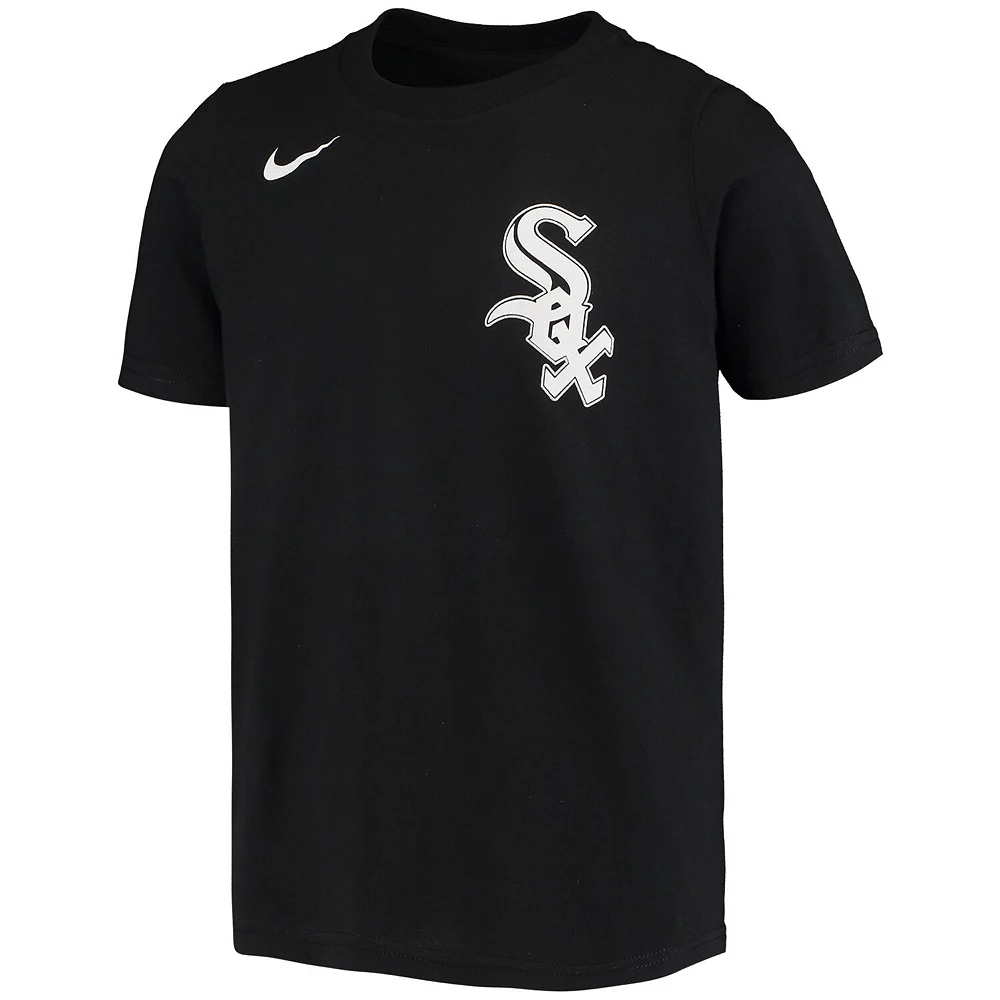 Youth Nike Eloy Jimenez Black Chicago White Sox Player Name & Number T-Shirt - Image 3
