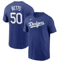 Youth Nike Mookie Betts Royal Los Angeles Dodgers Name & Number T-Shirt