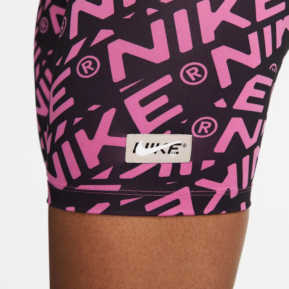 Women's Nike One Printed 7-in. Midrise Bike Shorts - Image 4