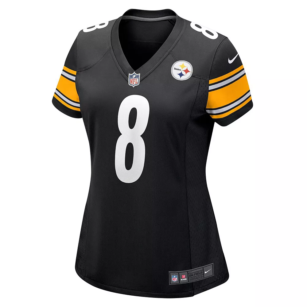 Women's Nike Kenny Pickett Black Pittsburgh Steelers 2022 NFL Draft First Round Pick Game Jersey - Image 3