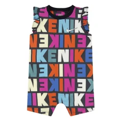 Baby Girl Nike Word Print Romper