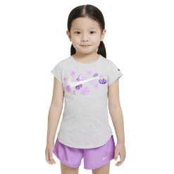 Toddler Girl Nike Floral Logo Tee