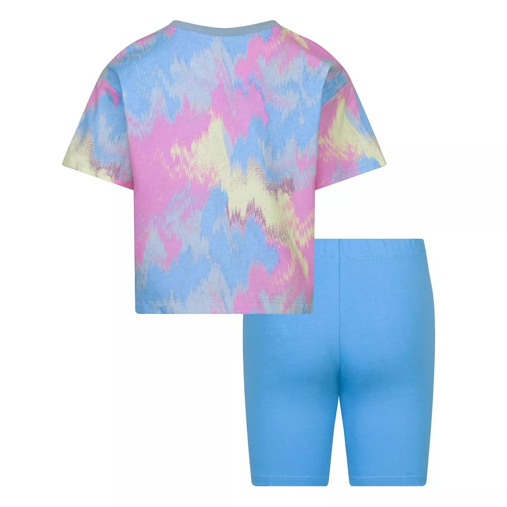 Girl 4-6x Nike Boxy Tee And Bike Shorts Set - Image 2