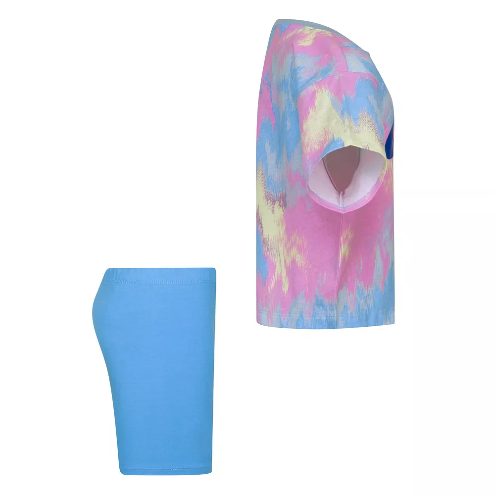 Girl 4-6x Nike Boxy Tee And Bike Shorts Set - Image 4