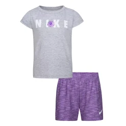 Girls 4-6x Nike Graphic Tee & Space Dye Shorts Set