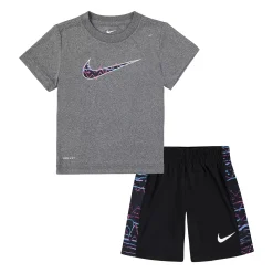 Toddler Boy Nike "Let's Be Real" Tee & Dri-FIT Shorts Set