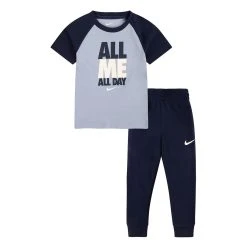 Toddler Boy Nike "All Me, All Day" Raglan Tee & French Terry Pants Set