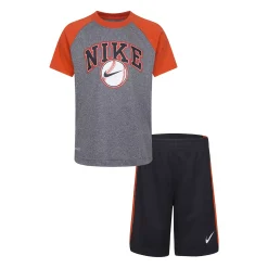 Boys 4-7 Nike Baseball Dri-FIT Tee & Mesh Shorts Set