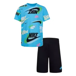 Boys 4-7 Nike Printed Tee & Shorts Set