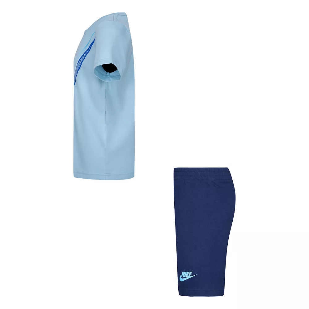 Boys 4-7 Nike Sportswear Logo Tee & Shorts Set - Image 3