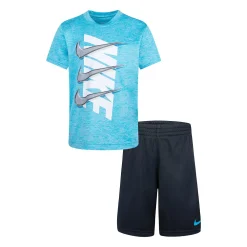 Boys 4-7 Nike Dri-FIT Swoosh Tee & Shorts Set