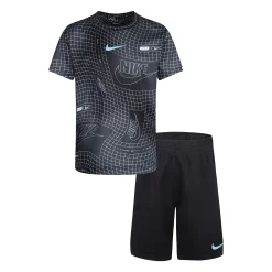 Boys 4-7 Nike DRI-Fit Printed Abstract Tee & Shorts Set