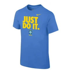 Youth Nike Blue Brazil National Team Just Do It T-Shirt