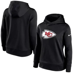 Women's Nike Black Kansas City Chiefs Performance Pullover Hoodie