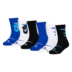 Boys Nike 3BRAND By Russell Wilson 6-Pack Crew Socks