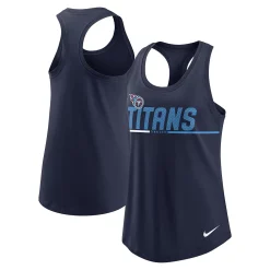 Women's Nike Navy Tennessee Titans Team Name City Tri-Blend Racerback Tank Top