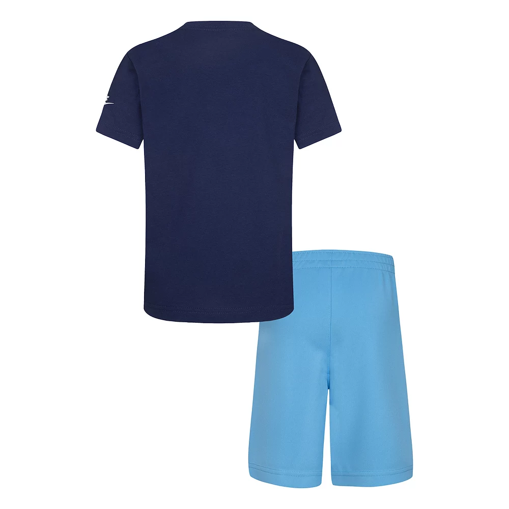 Boys 4-7 Nike Big Double-Logo Graphic Tee & Logo Shorts Set - Image 2