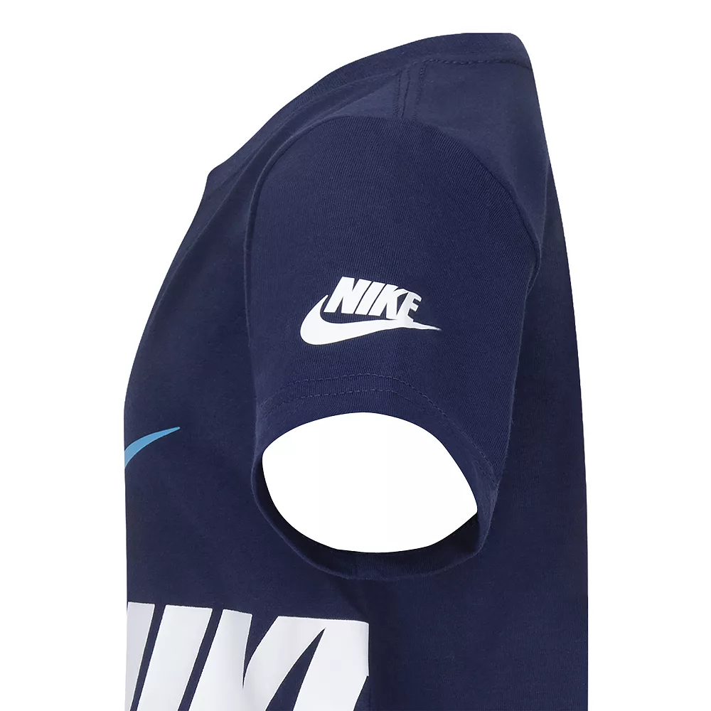 Boys 4-7 Nike Big Double-Logo Graphic Tee & Logo Shorts Set - Image 6